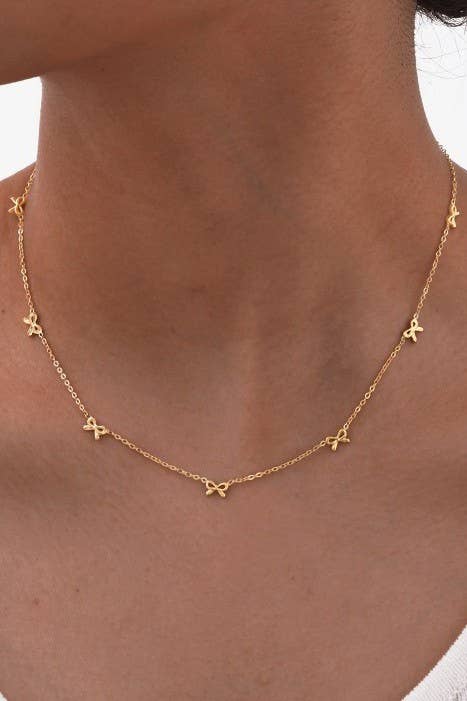Minimalist Bow Necklace