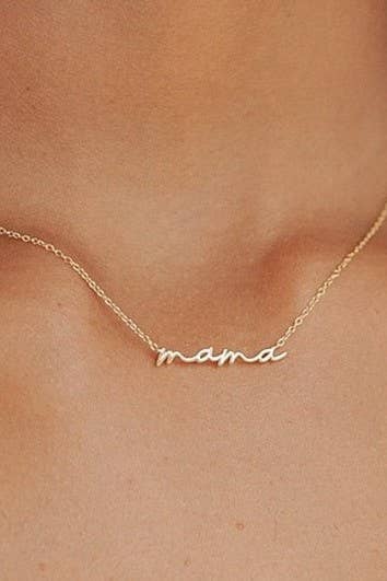 Script "mama" Necklace - Image 3