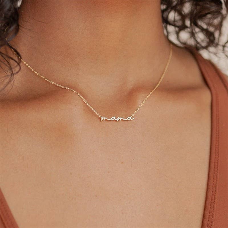 Script "mama" Necklace - Image 6