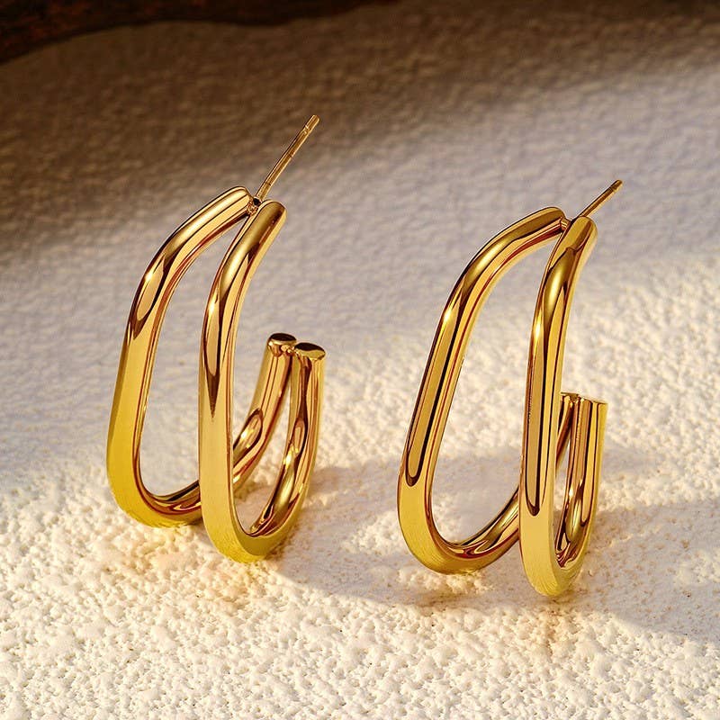 Entwined Double Hoops