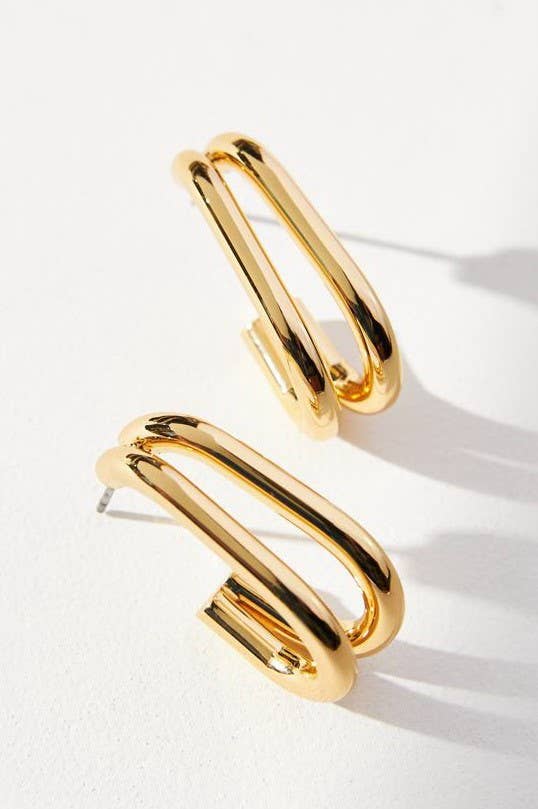 Entwined Double Hoops - Image 2