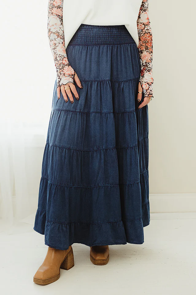 Grace Tiered Maxi Skirt - Image 4