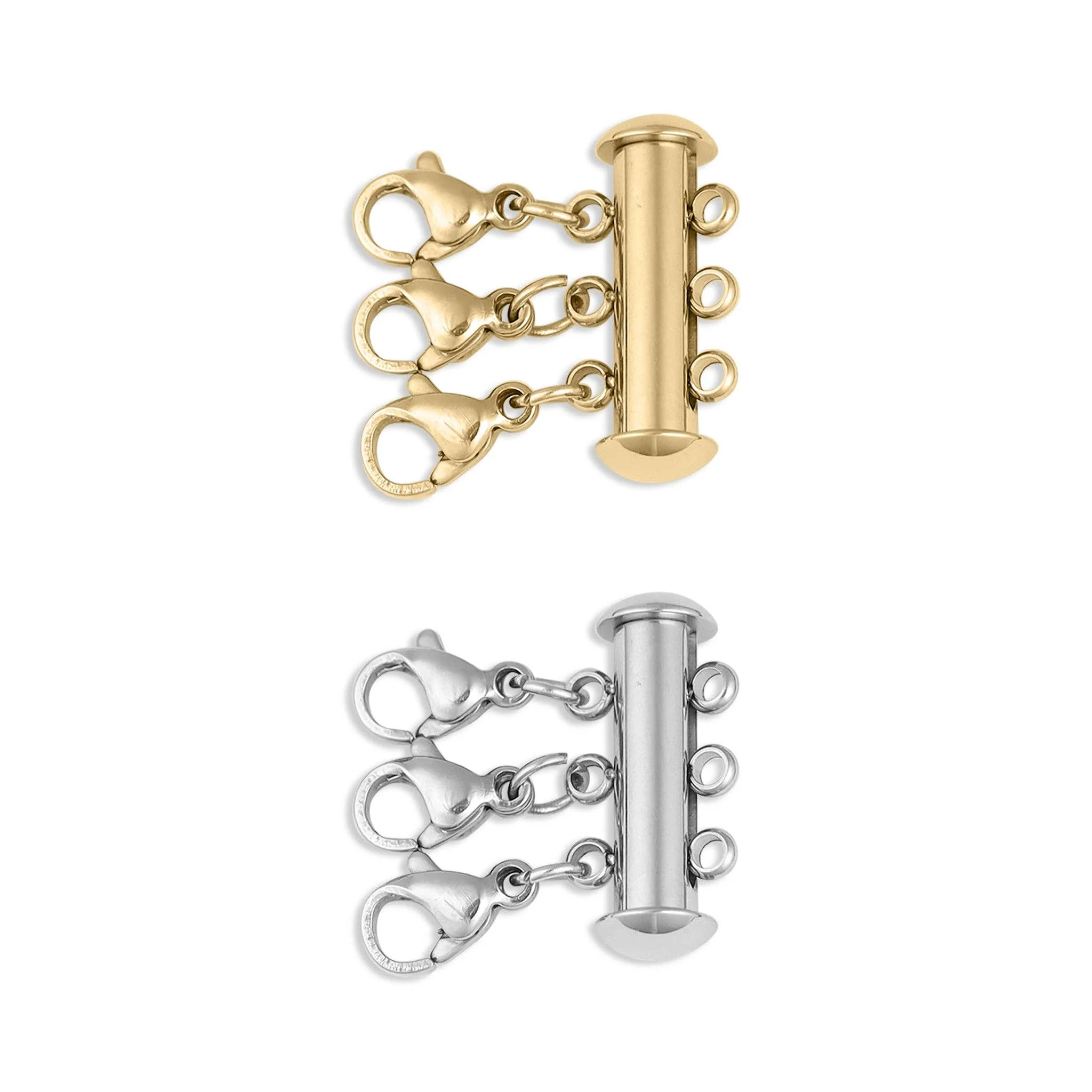 3 Row Layering Necklace Magnetic Clasp