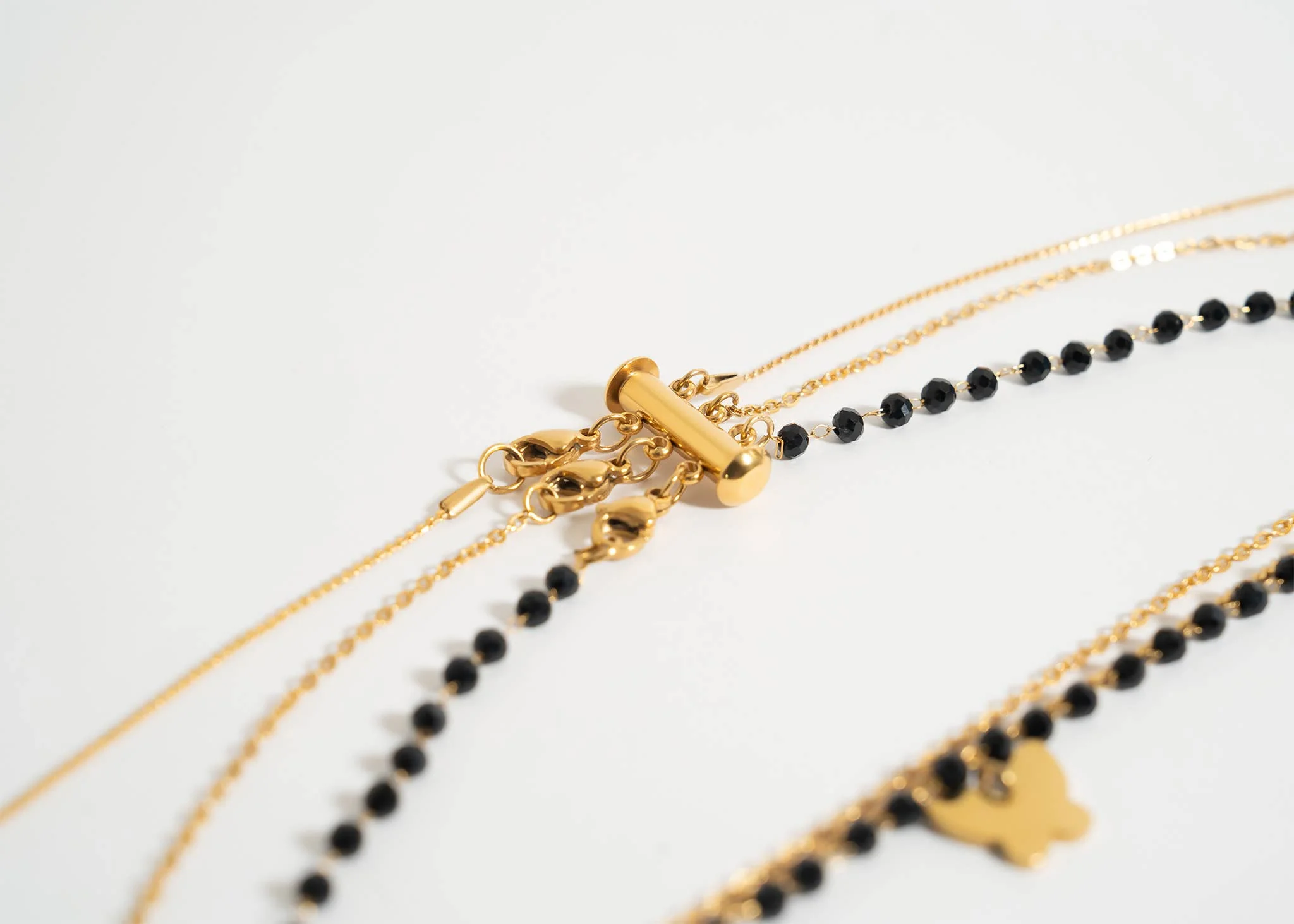 3 Row Layering Necklace Magnetic Clasp - Image 7