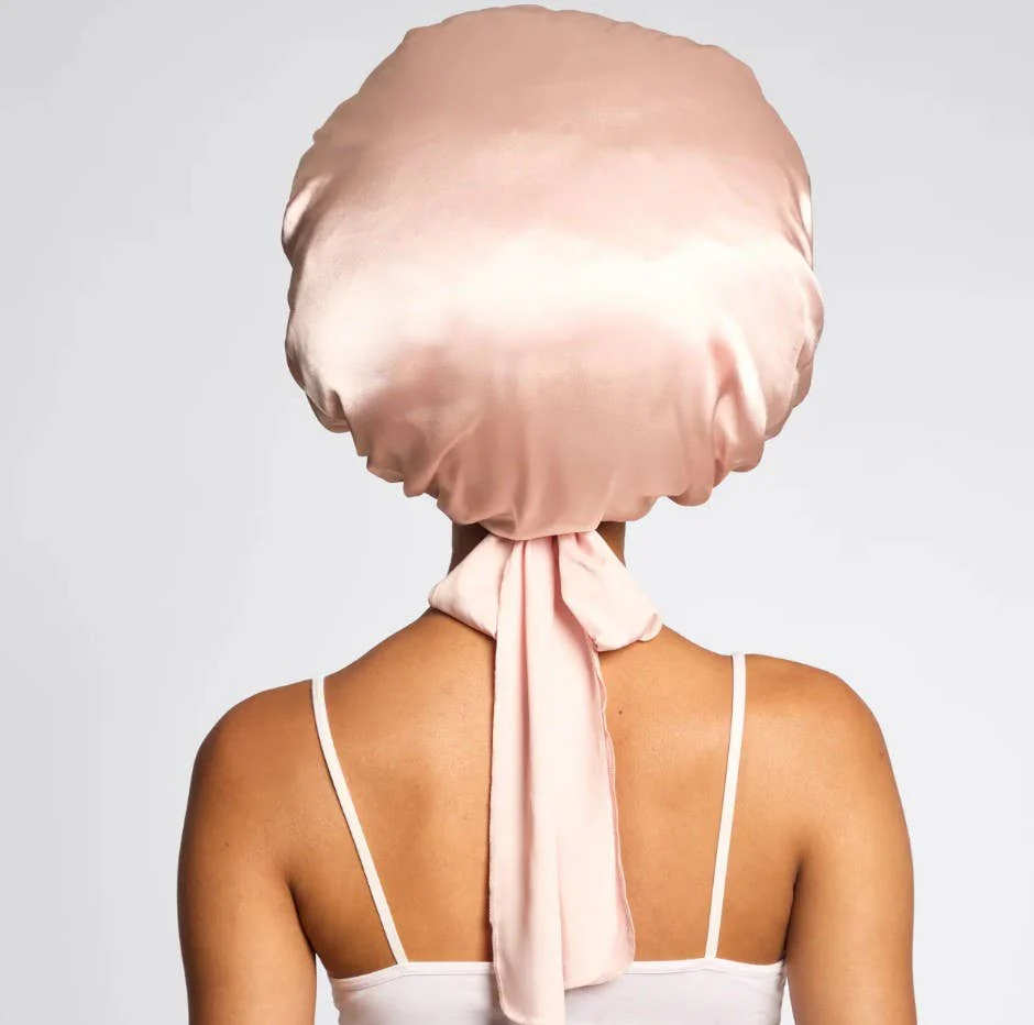 Adjustable Satin Bonnet - Blush - Image 3