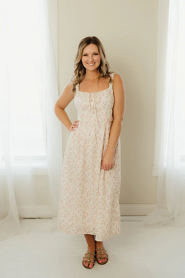 Caroline Printed Midi Dress