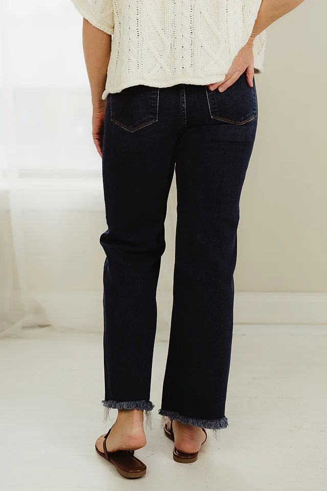 Tandy Straight Leg Frayed Jeans - Image 3
