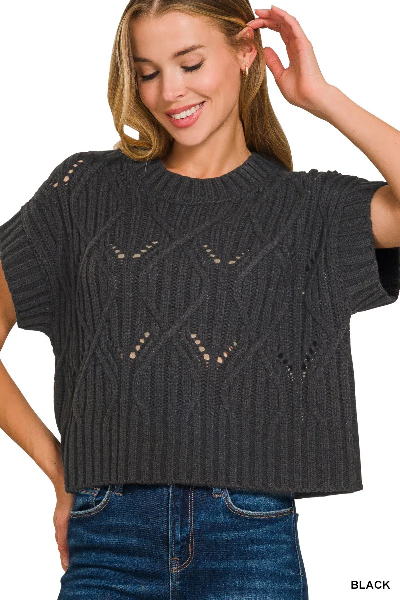 Black Short & Sweet Knit - Image 2
