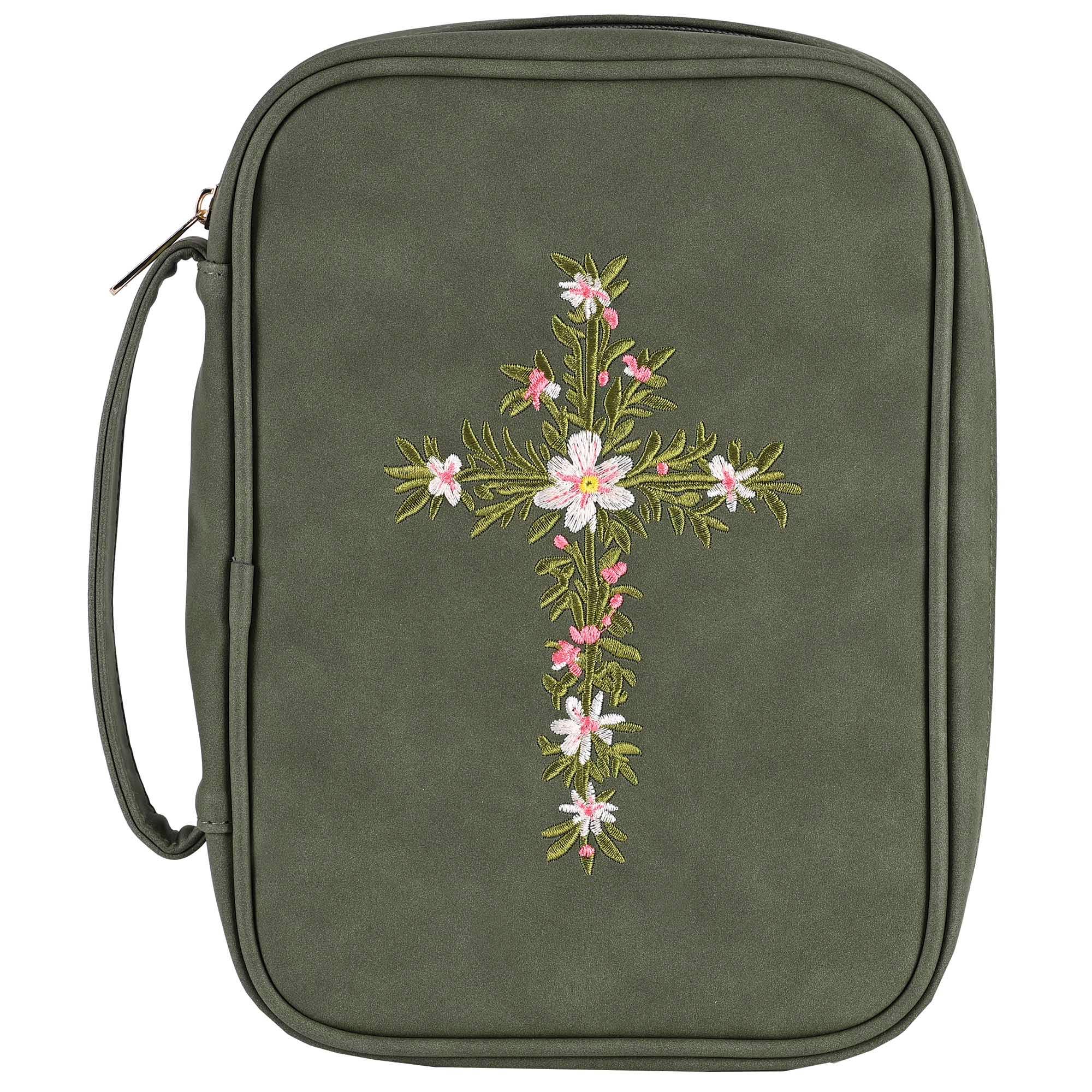 Bible Case Embroidered Cross