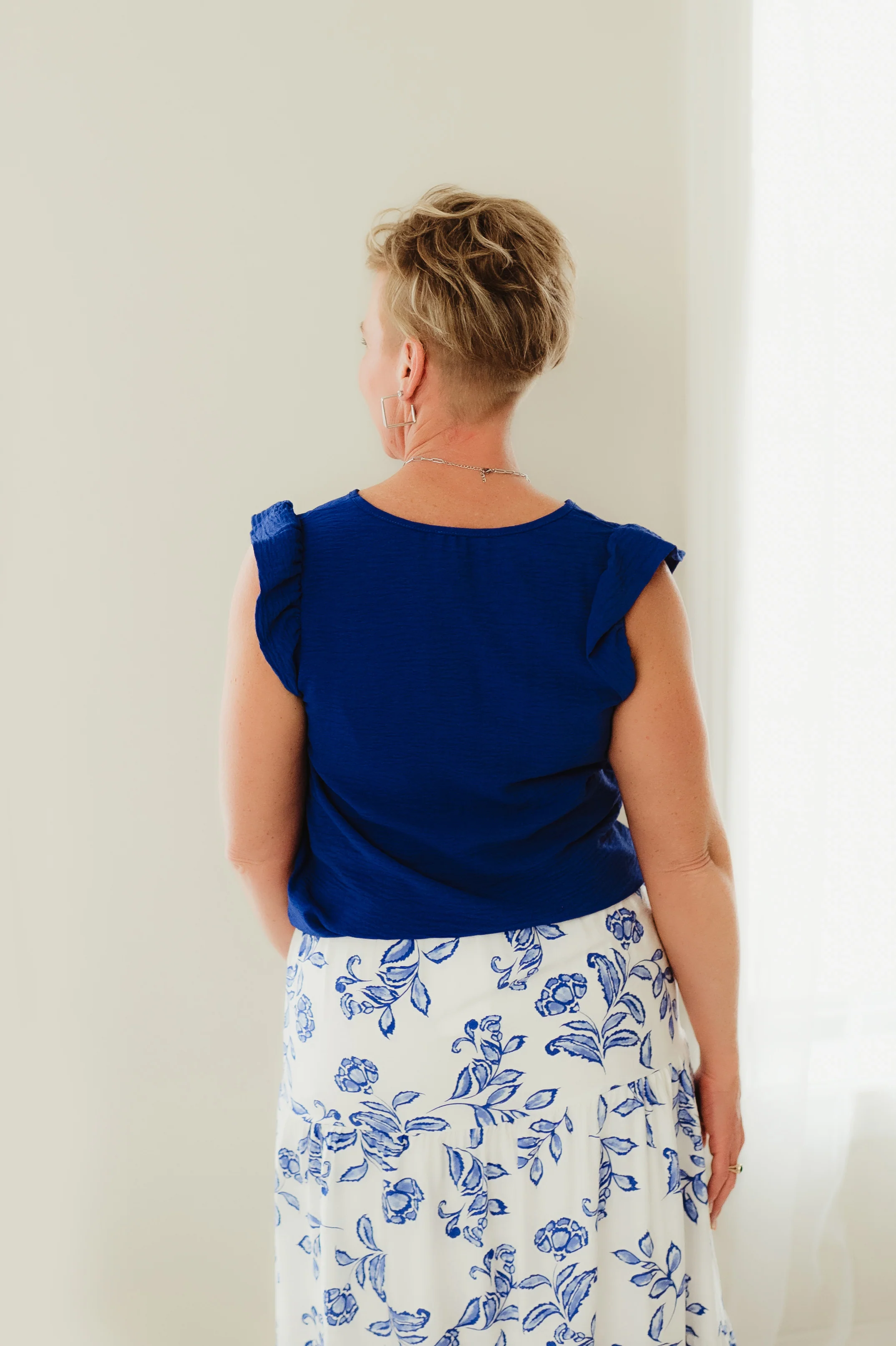 Royal Carefree Flutter Top - Image 3