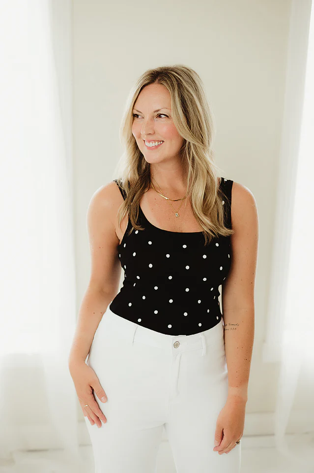 Black Polka Dot Cami