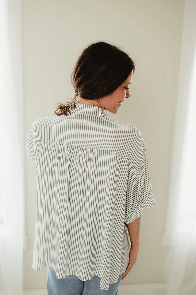 Black Stripe Edit Top - Image 3