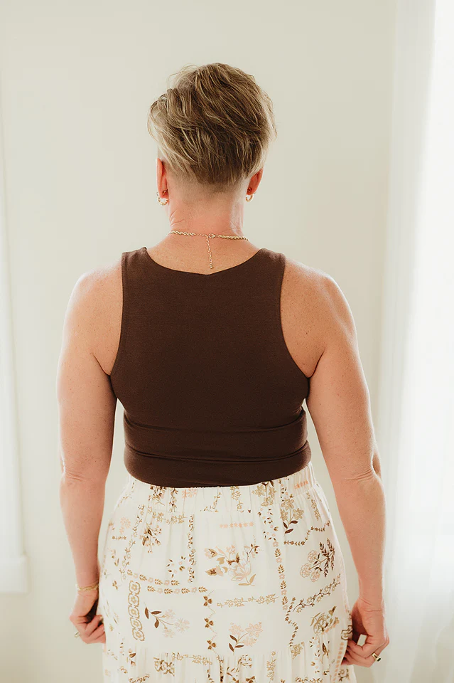 Brown Flawless Fit Base Tank - Image 2