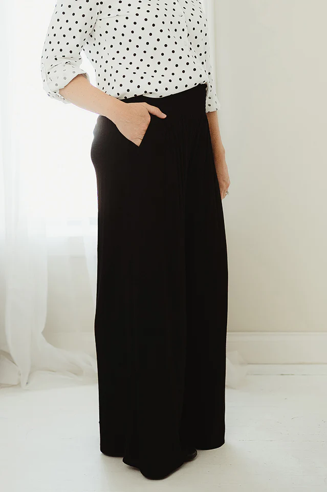 Black Willow Wide Leg Pants - Image 2