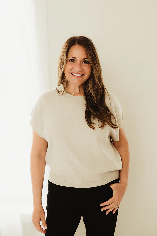 Sand Beige Round Dolman Top