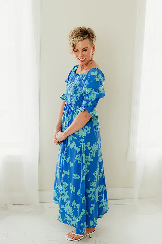 Blue Meadow Leaf Maxi - Image 2