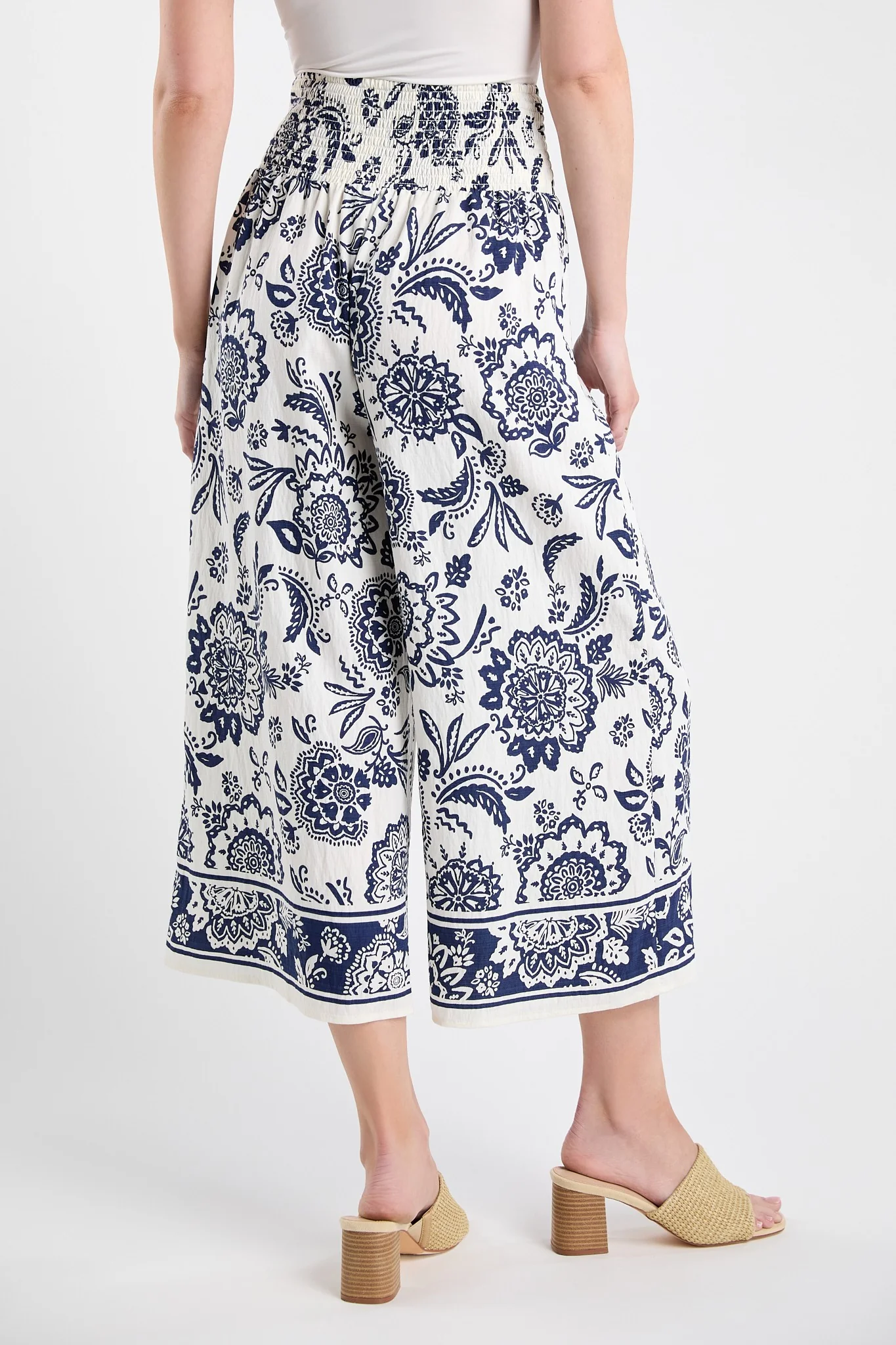 Blue Willow Printed Pants - Image 2