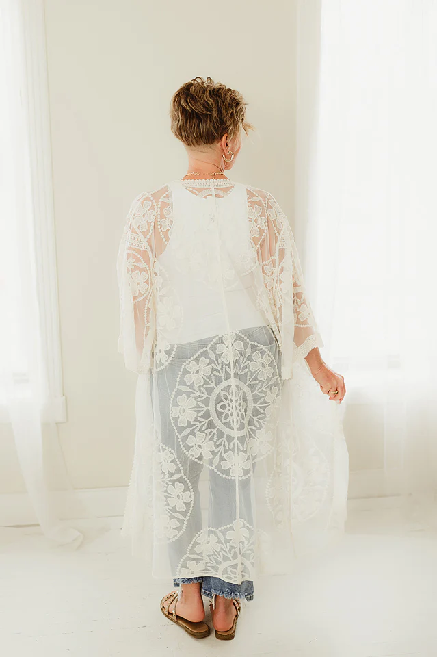Romance Lace Kimono - Image 3