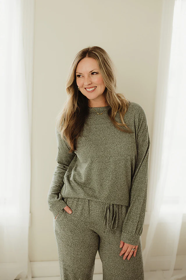 Light Olive Cozy Days Melange Set - Image 2