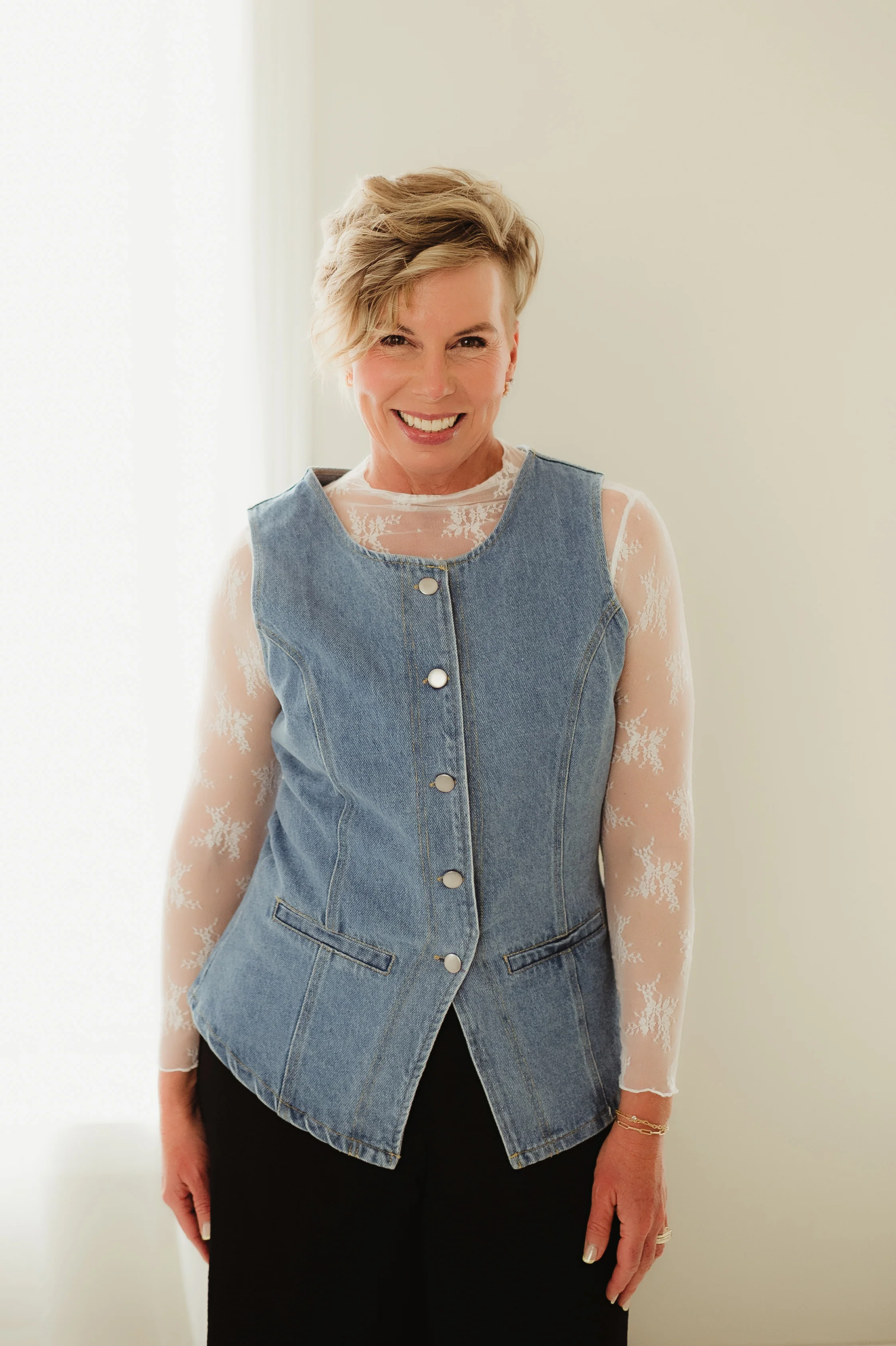 Light Denim Vintage Vest