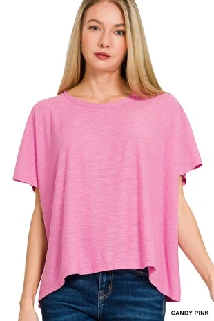 Candy Pink Daybreak Slub Tee
