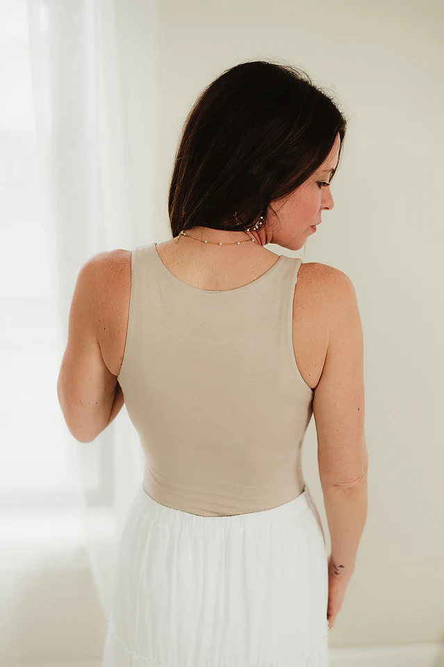 Ash Mocha Flawless Fit Base Tank - Image 3