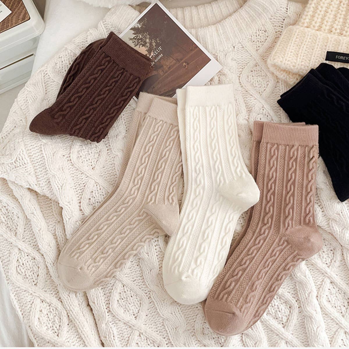 Cashmere Crew Socks - Image 7