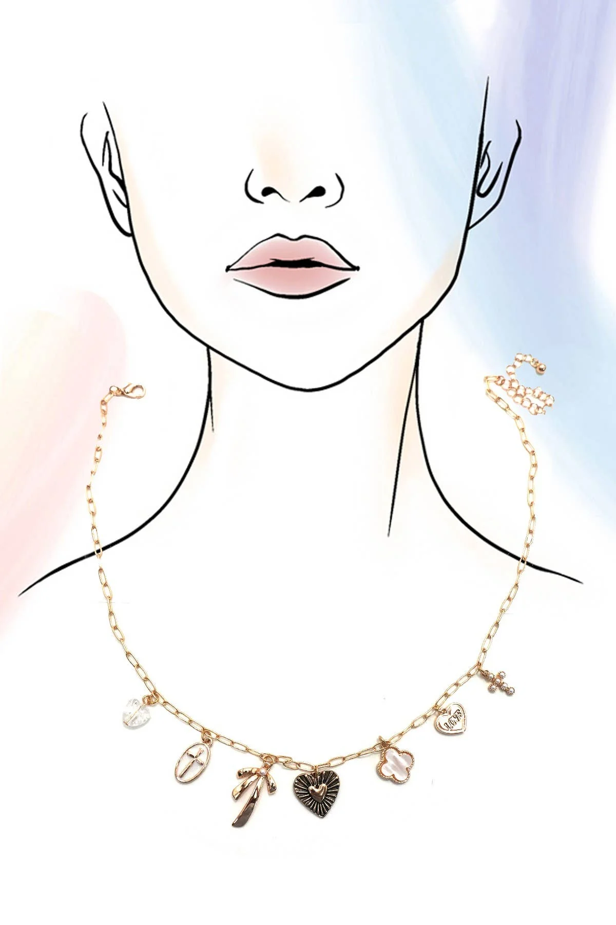 Symbol Charm Necklace - Image 3
