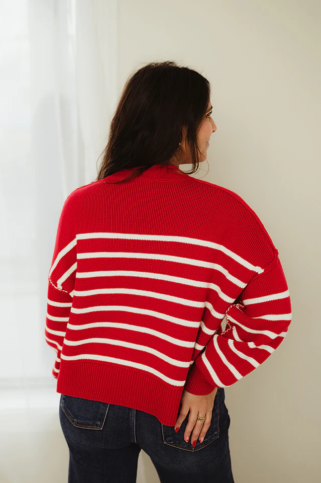 Chic Stripe Sweater - Image 2