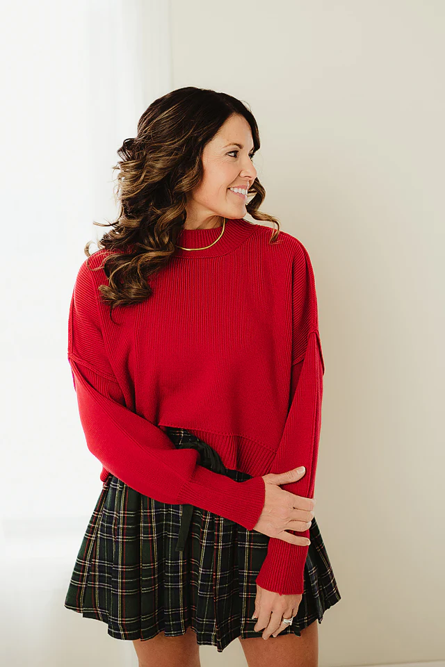Christmas Tartan Mini Skort - Image 3