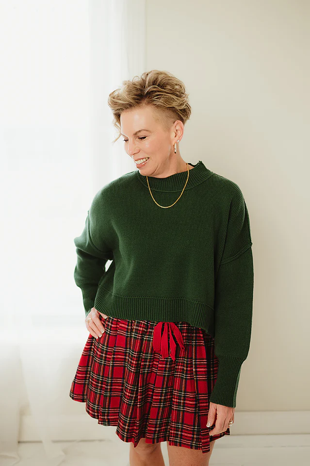Christmas Tartan Mini Skort - Image 6