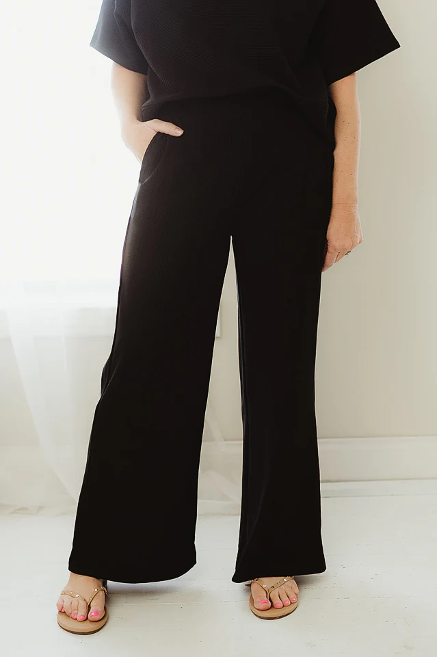 Black Flow & Fit Ribbed Set - Image 5