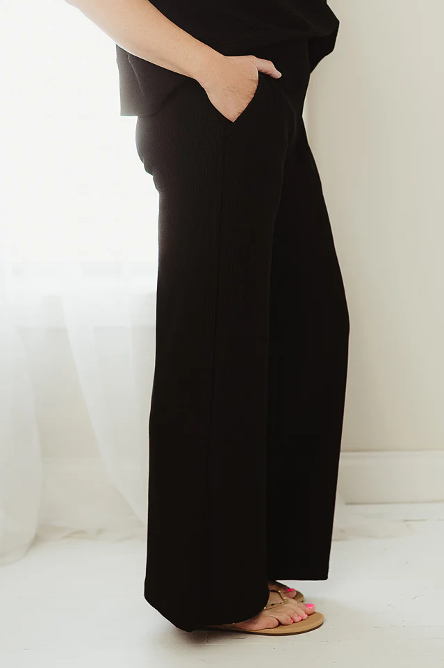 Black Flow & Fit Ribbed Set - Image 6