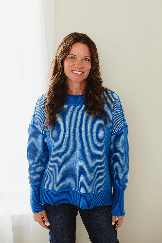 Contrast Edge Sweater
