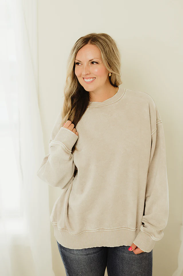 Brown Cozy Comfort Pullover - Image 23