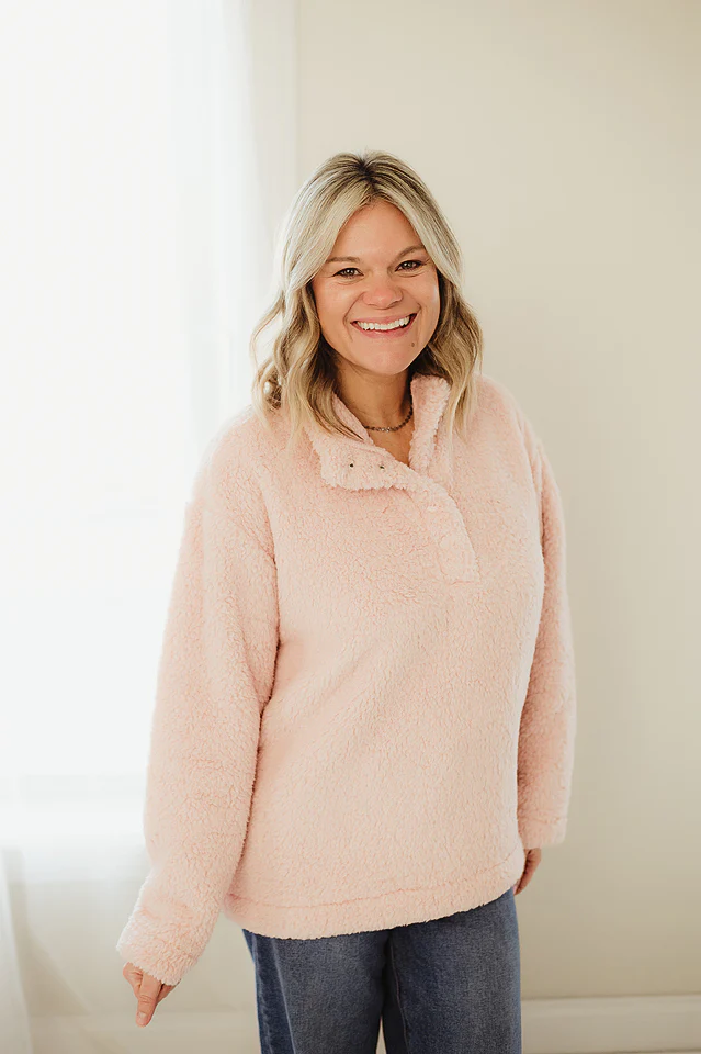 Cozy Days Sherpa Pullover