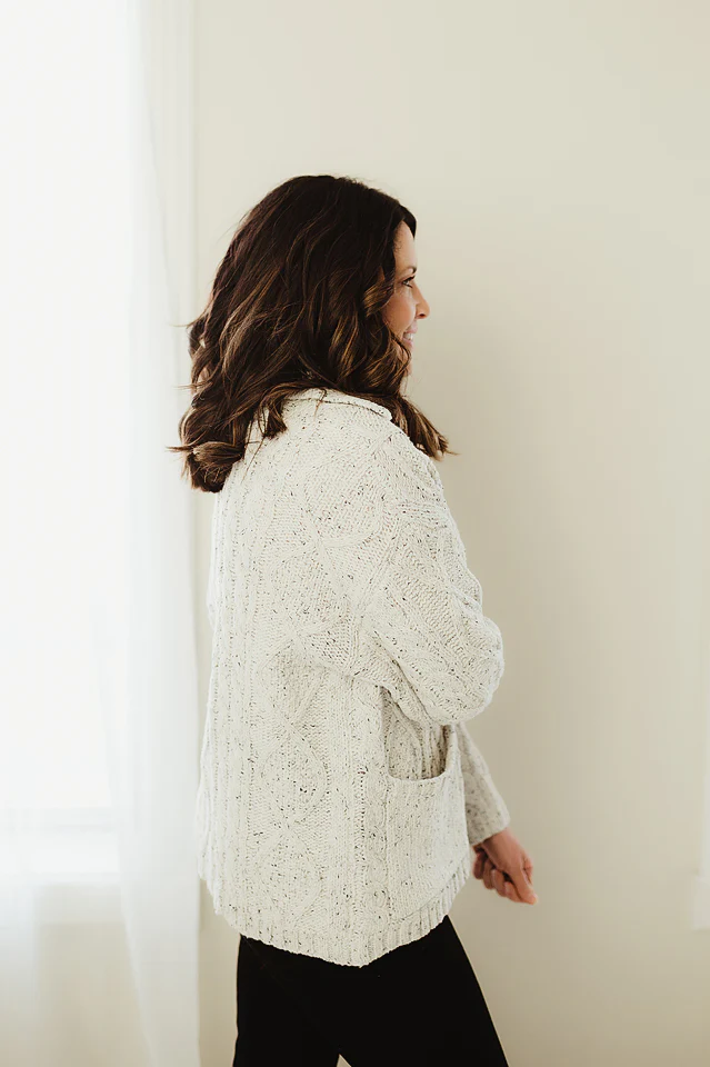 Cozy Pocket Drape Cardigan - Image 3