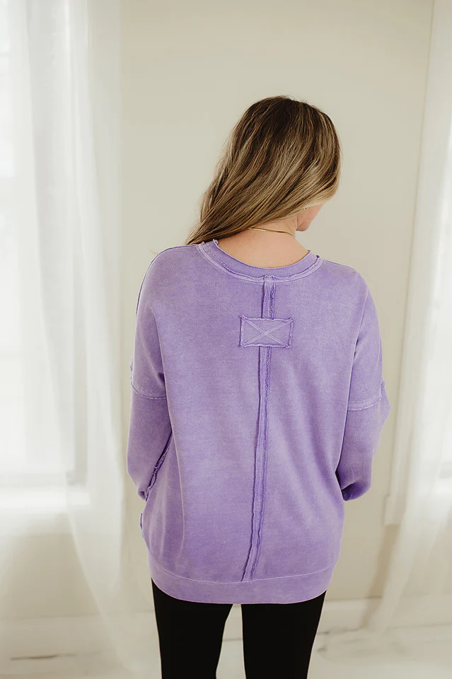 Violet Halo Distressed Pullover - Image 3