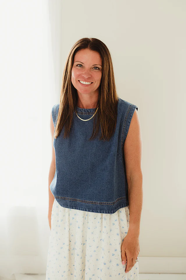 Denim Statement Tank