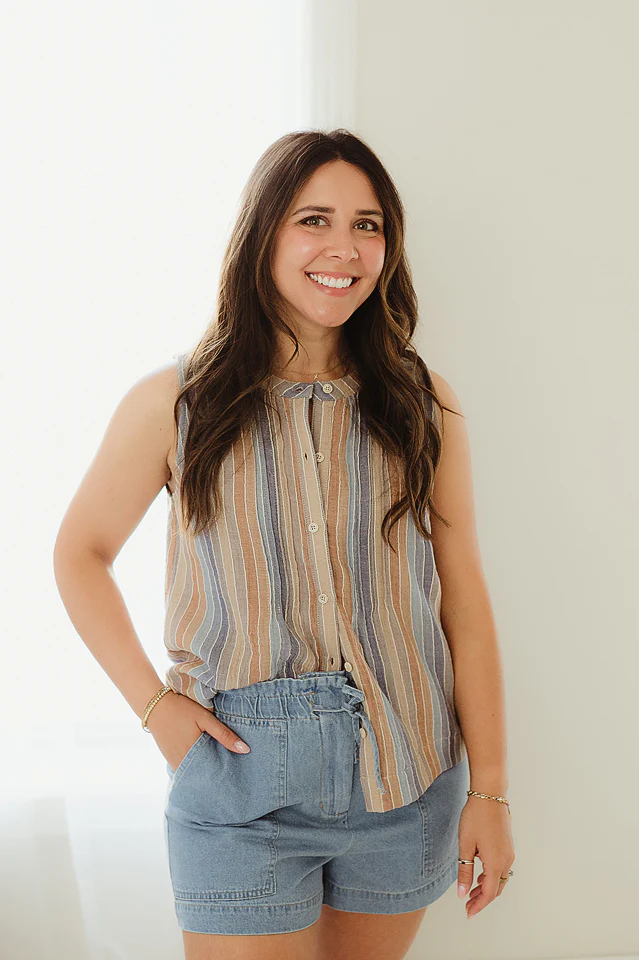 Denim Sundrop Stripe Tank