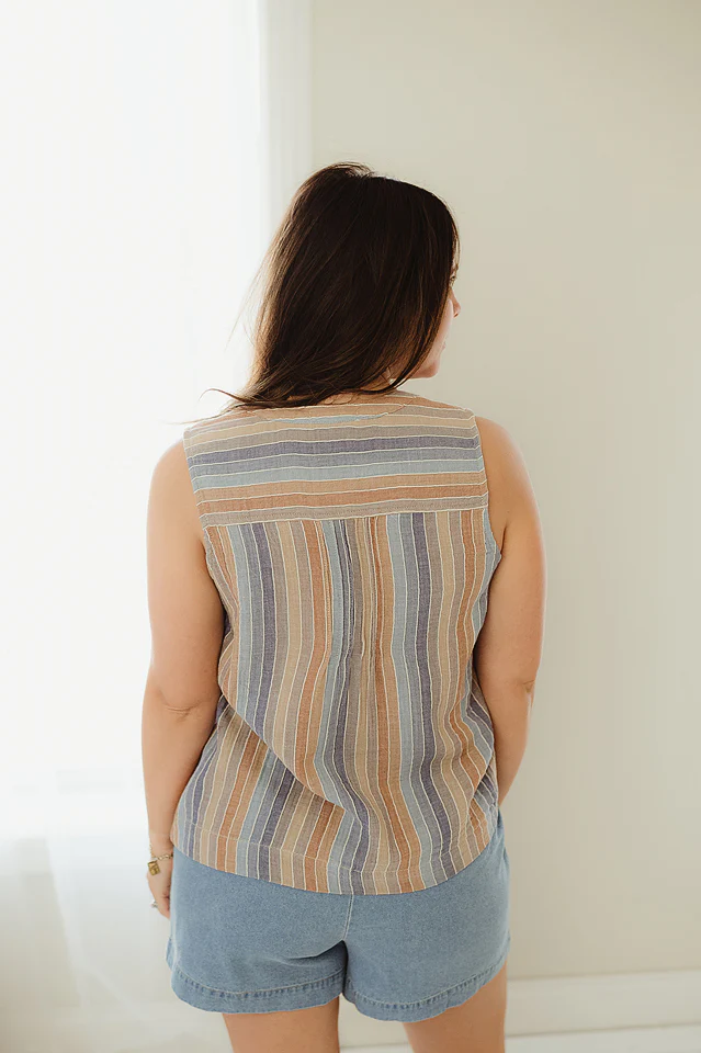 Denim Sundrop Stripe Tank - Image 3
