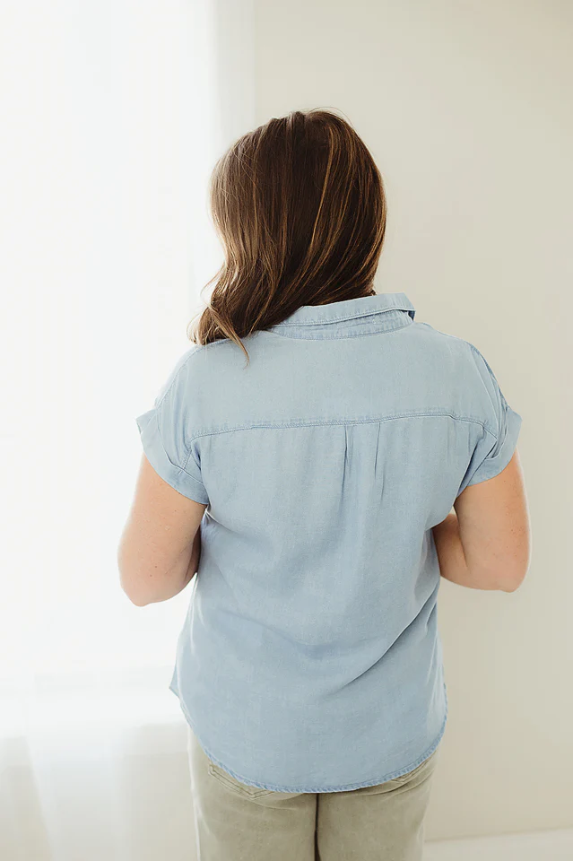 Off Duty Chambray Button Up - Image 3