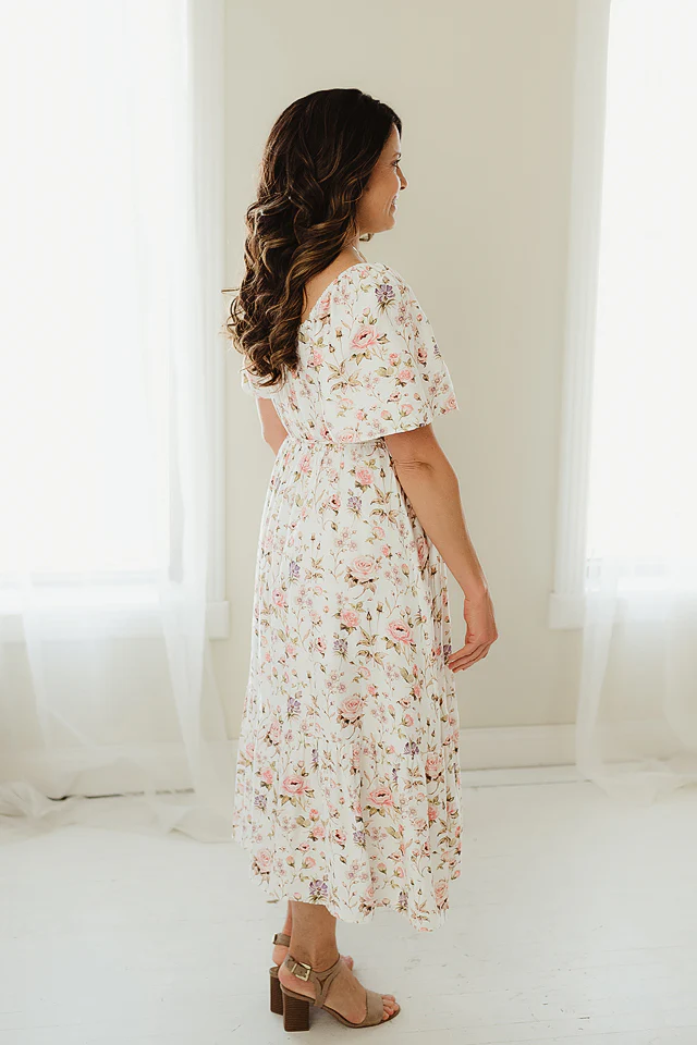 Timeless Bloom Belted Midi - Image 2