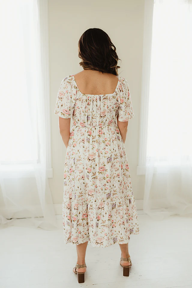 Timeless Bloom Belted Midi - Image 3