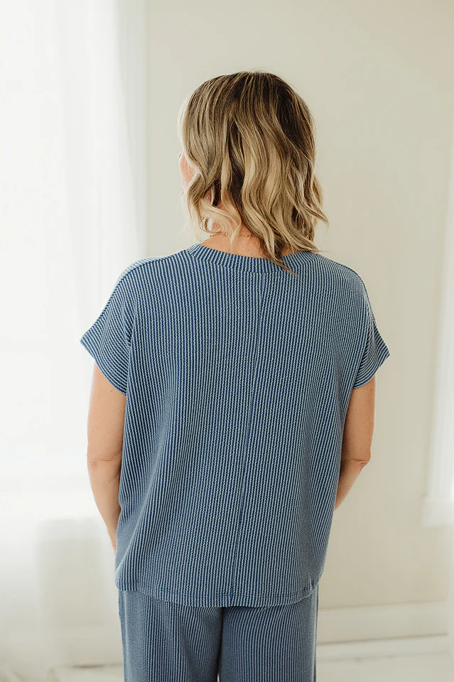 Dusty Blue Cloud Comfort Rib Set - Image 3