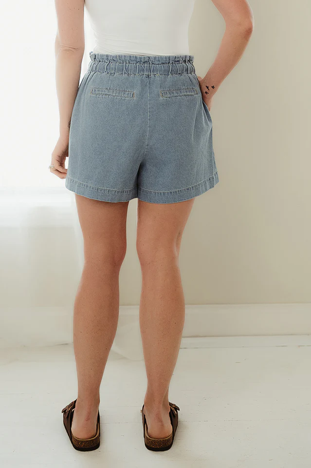 Light Blue Effortless Shorts - Image 4