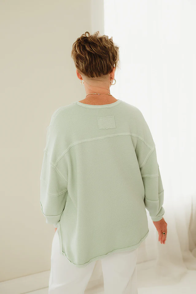 Mint Haven Hi-Lo Pullover - Image 2