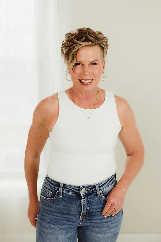 White Flawless Fit Base Tank