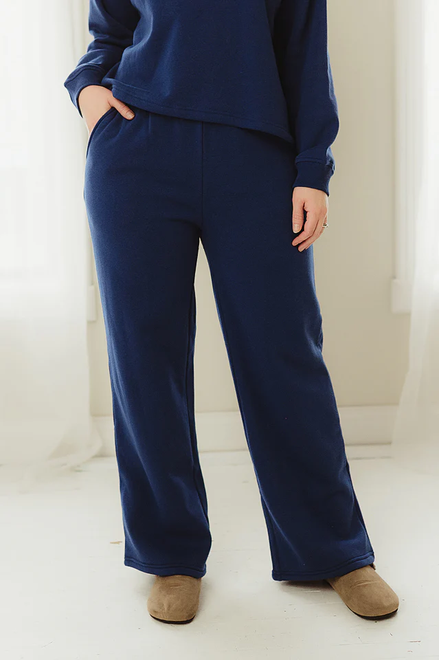 Light Navy Fleece Set - Image 5