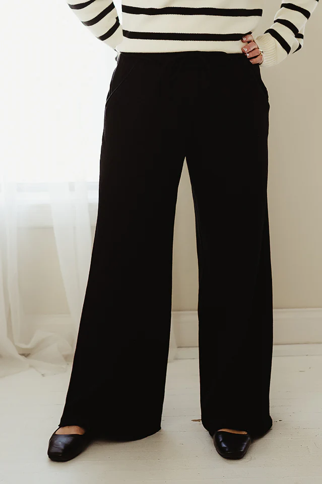 Fleece Wide Leg Sweatpants